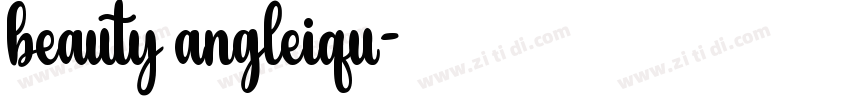 beauty angleiqu字体转换